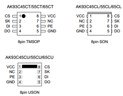 AK93C45CT Datasheet PDF  Asahi Kasei Microdevices