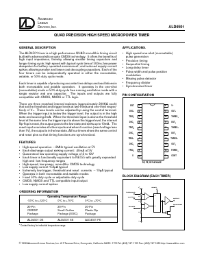 ALD4501PE Datasheet PDF Advanced Linear Devices