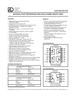 ALD1123EPC Datasheet PDF Advanced Linear Devices