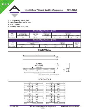 AGTL-7201S Datasheet PDF Allied Components International