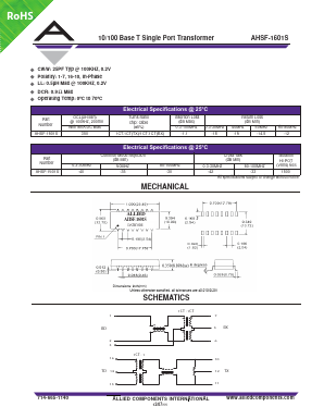 AHSF-1601S Datasheet PDF Allied Components International