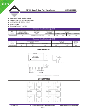 AHTA-2003BS Datasheet PDF Allied Components International