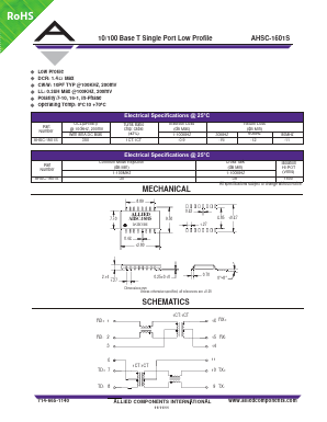 AHSC-1601S Datasheet PDF Allied Components International
