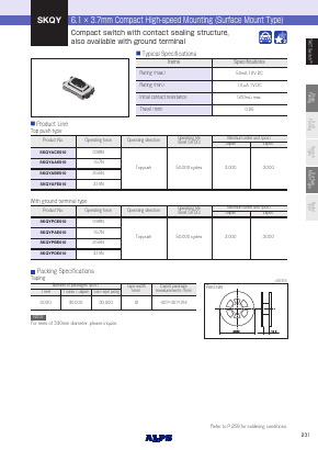 SKQYAFE010 Datasheet PDF ALPS ELECTRIC CO.,LTD.