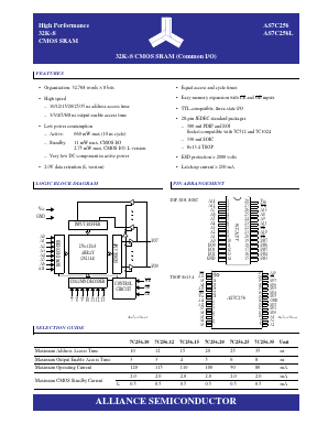 7C256-10 Datasheet PDF Alliance Semiconductor