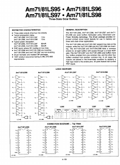 AM81LS96X Datasheet PDF Advanced Micro Devices
