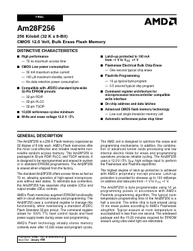 AM28F256-90 Datasheet PDF Advanced Micro Devices