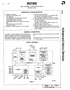IN80186 Datasheet PDF Advanced Micro Devices