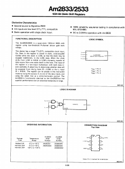 AM2533 Datasheet PDF Advanced Micro Devices