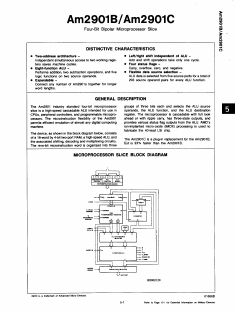 AM2901BFC Datasheet PDF Advanced Micro Devices