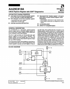 AM29C818A Datasheet PDF Advanced Micro Devices