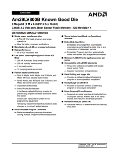 AM29LV800BB-120DT5I Datasheet PDF Advanced Micro Devices
