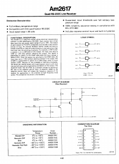 AM2617DM Datasheet PDF Advanced Micro Devices