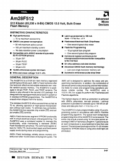 AM28F512-150LIB Datasheet PDF Advanced Micro Devices