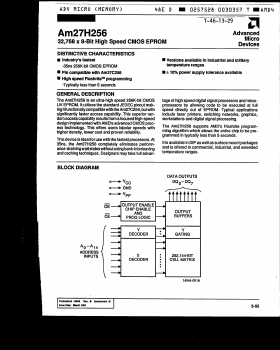 AM27H256-70 Datasheet PDF Advanced Micro Devices