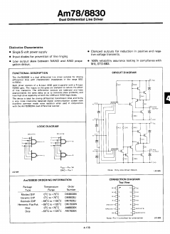AM8830 Datasheet PDF Advanced Micro Devices