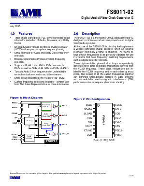 FS6011-02 Datasheet PDF AMI Semiconductor