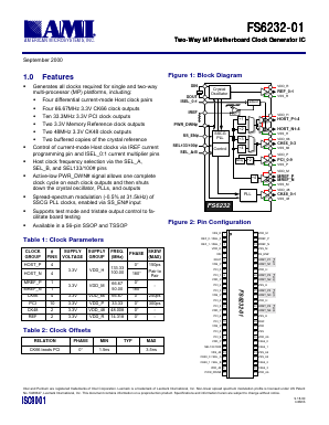 FS6232-01 Datasheet PDF AMI Semiconductor