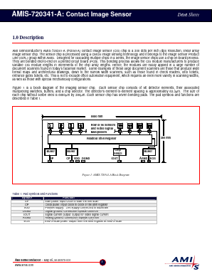 AMIS-720341 Datasheet PDF AMI Semiconductor
