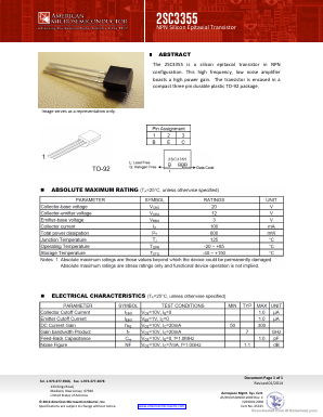 C3355 Datasheet PDF American Microsemiconductor