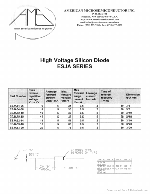 ESJA53-20 Datasheet PDF American Microsemiconductor