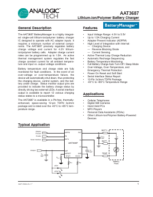 AAT3687 Datasheet PDF Advanced Analogic Technologies