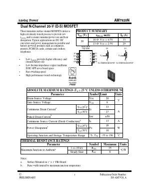 AM7920N Datasheet PDF Analog Power