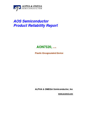 AON7520_REV_A Datasheet PDF Alpha and Omega Semiconductor