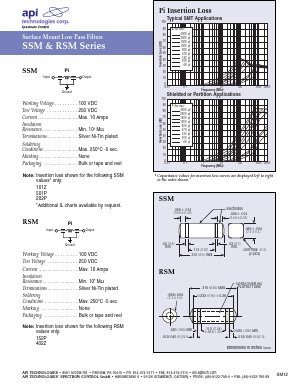 SSM1-402E-05T1 Datasheet PDF API Technologies Corp