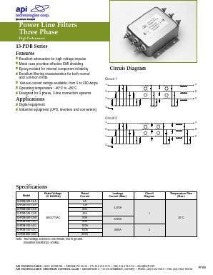 13-PDB-080-13-C Datasheet PDF API Technologies Corp