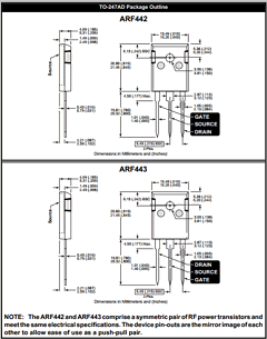 ARF443 Datasheet PDF Advanced Power Technology 