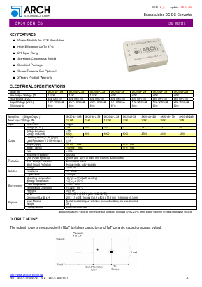 SK30-48-3.3S Datasheet PDF ARCH Electronics
