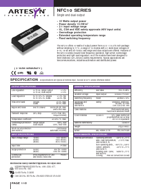 NFC10-12S12 Datasheet PDF Artesyn Technologies