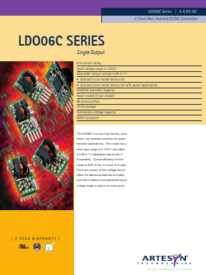 LDO06C-005W05-HJ Datasheet PDF Artesyn Technologies