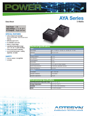 AYA01B48-L Datasheet PDF Artesyn Technologies