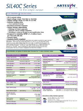 SIL40C Datasheet PDF Artesyn Technologies