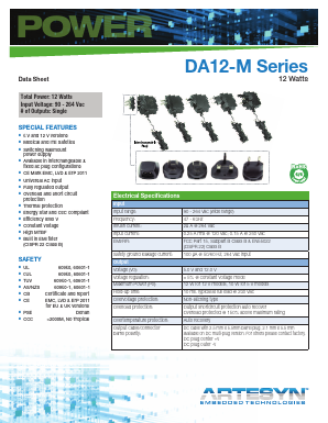 DA12-M Datasheet PDF Artesyn Technologies