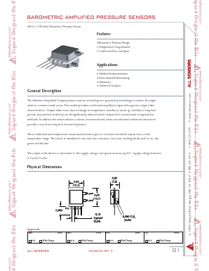 BARO-A-4V-MINI Datasheet PDF All Sensors Corporation