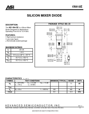 1N415E Datasheet PDF Advanced Semiconductor