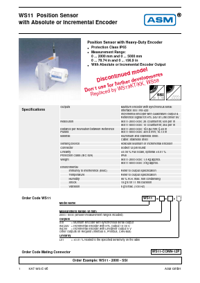 WS11-2000-INC5V-L01 Datasheet PDF ASM GmbH