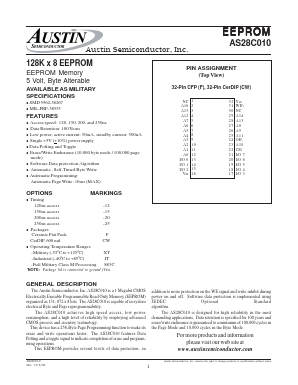 AS28C010F-20/XT Datasheet PDF Austin Semiconductor