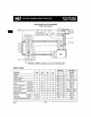 MT4C4256-12 Datasheet PDF Austin Semiconductor