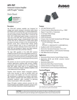 ACPL-782T-300E Datasheet PDF Avago Technologies
