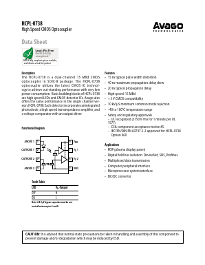 HCPL-0738-060E Datasheet PDF Avago Technologies