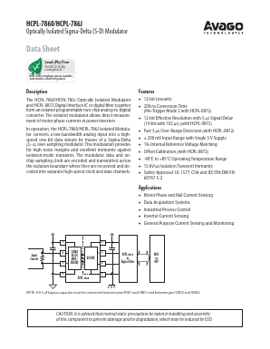 HCPL-7860 Datasheet PDF Avago Technologies