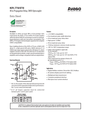HCPL-0710-060E Datasheet PDF Avago Technologies