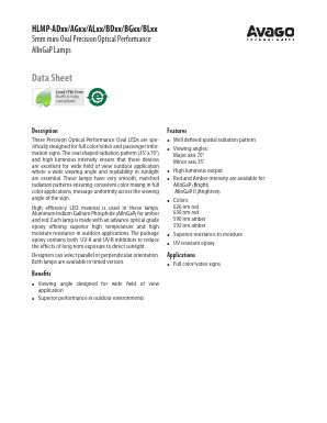 HLMP-AD06-RSTZZ Datasheet PDF Avago Technologies