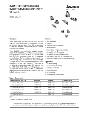 HSMN-C170 Datasheet PDF Avago Technologies