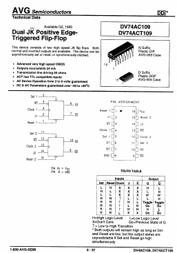 DV74ACT109D Datasheet PDF AVG Semiconductors=>HITEK