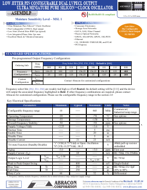 ASEMDLP-L-T5 Datasheet PDF Abracon Corporation